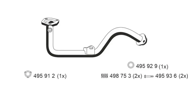 Handler.Part Exhaust pipe ERNST 519410 1