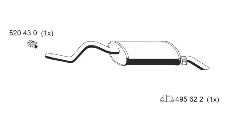 Handler.Part End silencer ERNST 522069 1