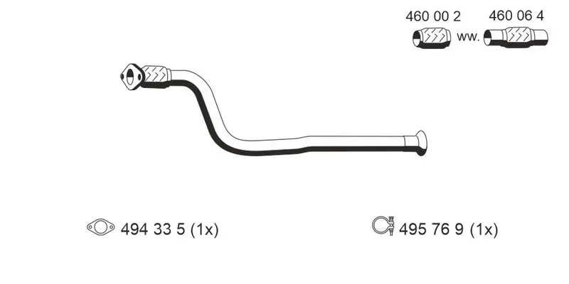 Handler.Part Exhaust pipe ERNST 522540 1