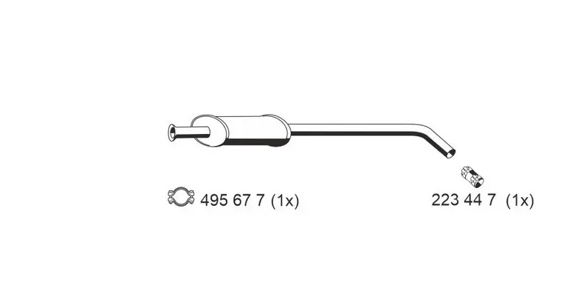 Handler.Part Middle silencer ERNST 525060 1