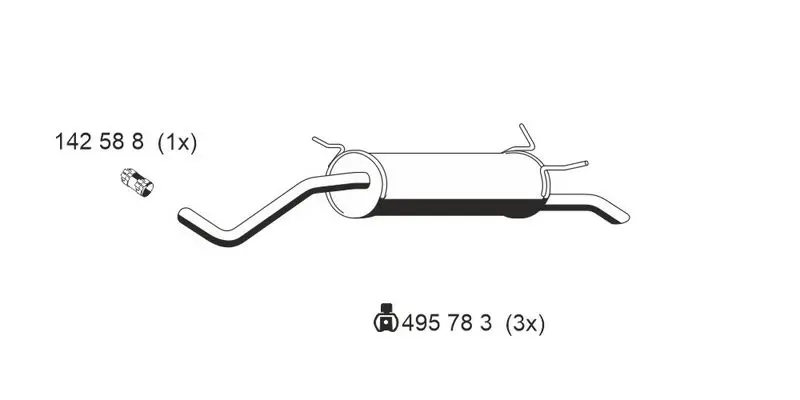 Handler.Part End silencer ERNST 530040 1