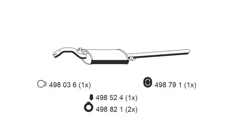 Handler.Part End silencer ERNST 640107 1