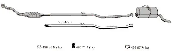 Handler.Part Exhaust pipe ERNST 500456 2