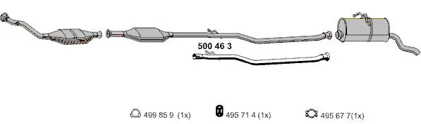 Handler.Part Exhaust pipe ERNST 500463 2