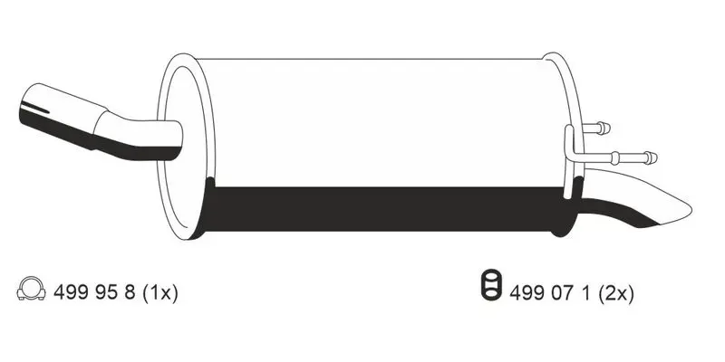 Handler.Part End silencer ERNST 056045 1