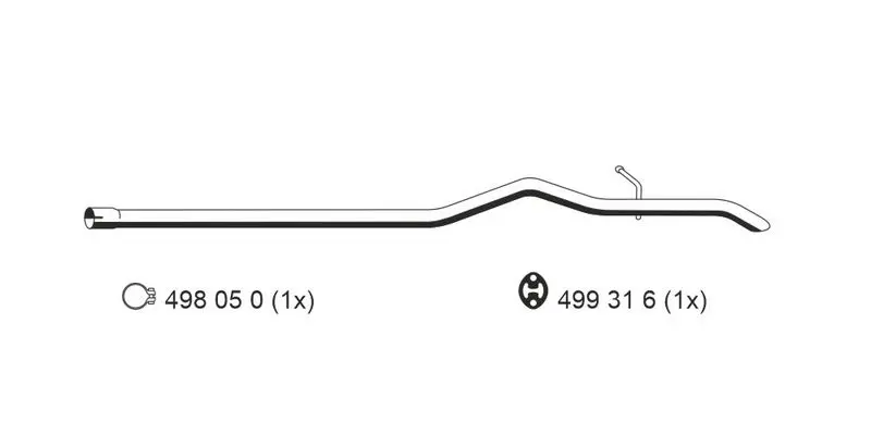 Handler.Part Exhaust pipe ERNST 331418 1