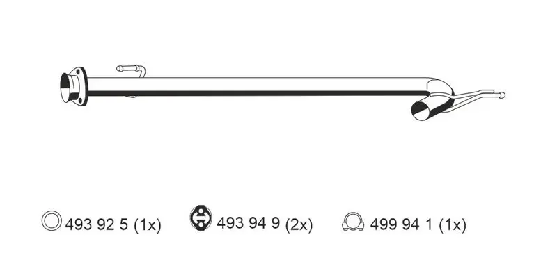 Handler.Part Exhaust pipe ERNST 515429 1