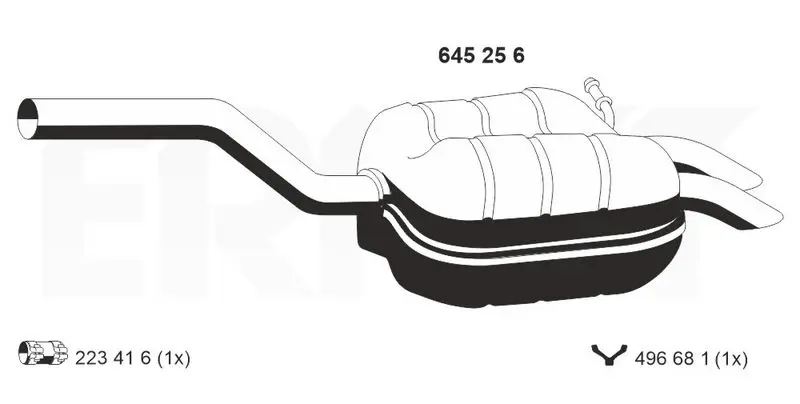 Handler.Part End silencer ERNST 645256 1