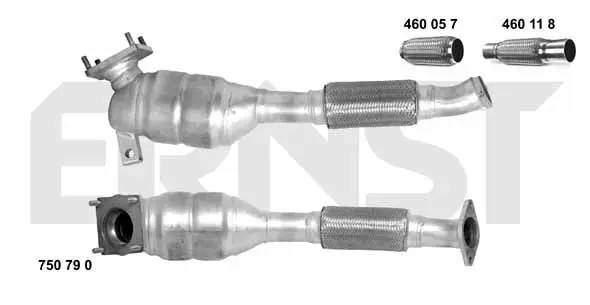 Handler.Part Catalytic converter ERNST 750790 1