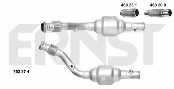 Handler.Part Catalytic converter ERNST 752374 1