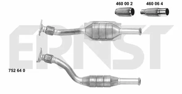 Handler.Part Catalytic converter ERNST 752640 1