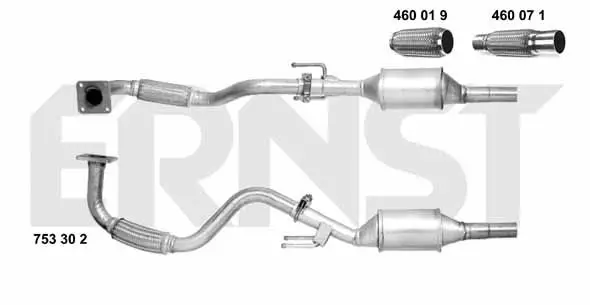 Handler.Part Catalytic converter ERNST 753302 1