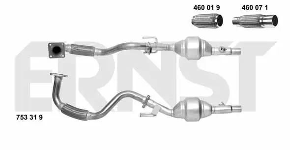 Handler.Part Catalytic converter ERNST 753319 1