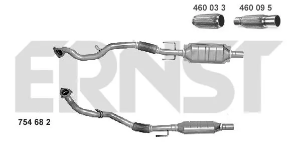 Handler.Part Catalytic converter ERNST 754682 1