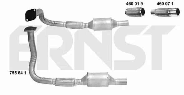 Handler.Part Catalytic converter ERNST 755641 1