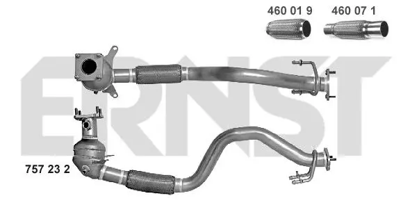 Handler.Part Catalytic converter ERNST 757232 1