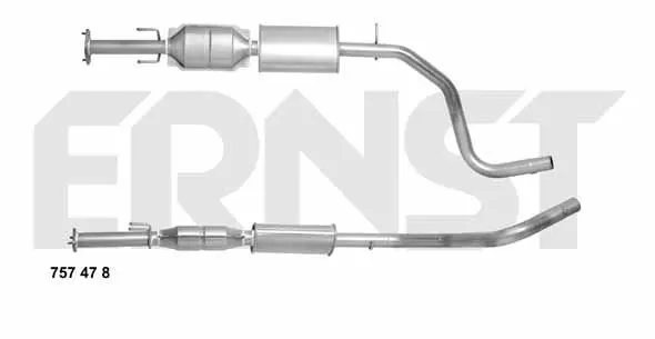 Handler.Part Catalytic converter ERNST 757478 1