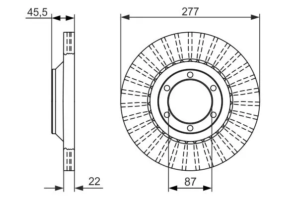 Handler.Part Brake disc Bosch 0986479702 1