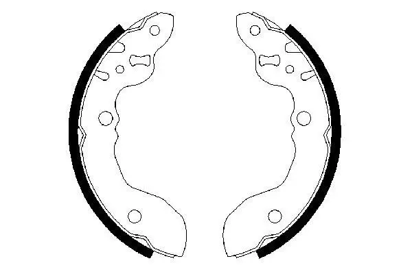 Handler.Part Brake shoe set Bosch 0986487490 1