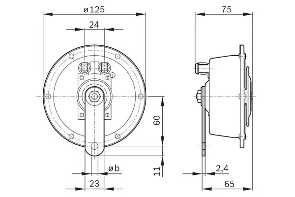 Handler.Part Air horn Bosch 0320226007 6