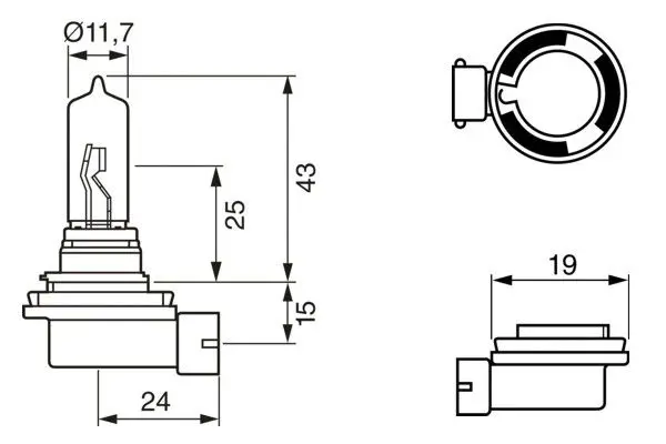 Handler.Part Bulb, headlight Bosch 1987302082 5