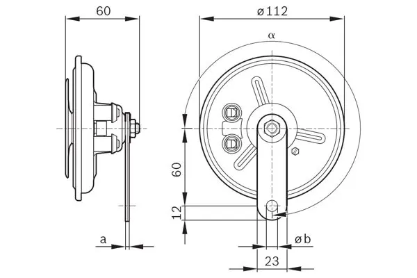 Handler.Part Air horn Bosch 0986320312 2