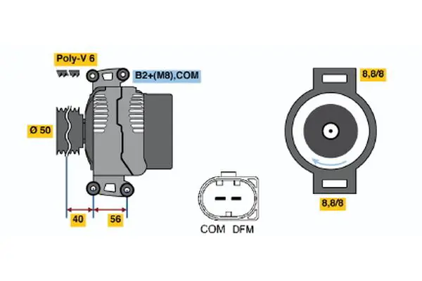 Handler.Part Alternator Bosch 0124525055 5