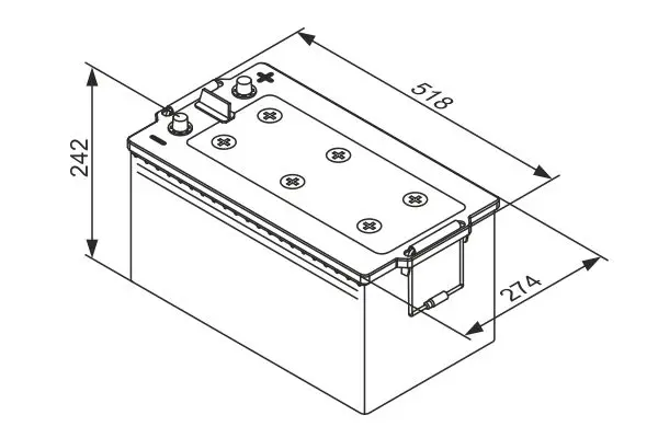 Handler.Part Starter battery Bosch 0092TE0888 5