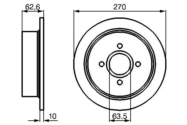 Handler.Part Brake disc Bosch 0986478672 1