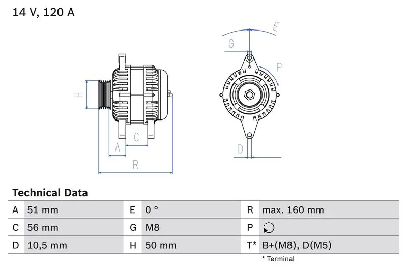 Handler.Part Alternator Bosch 0986039240 1