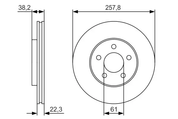 Handler.Part Brake disc Bosch 0986479R56 1