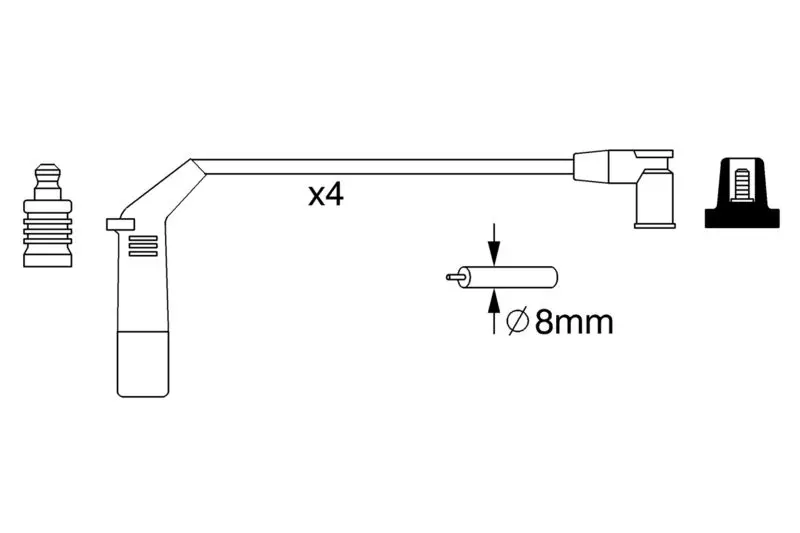 Handler.Part Ignition cable kit Bosch 0986357267 5