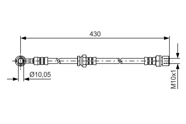 Handler.Part Brake hose Bosch 1987481384 1