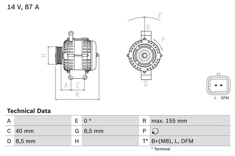 Handler.Part Alternator Bosch 0986042720 1