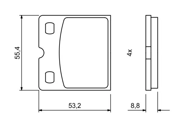 Handler.Part Brake pad set, disc brake Bosch 0986494775 7