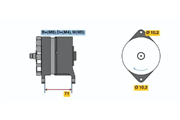 Handler.Part Alternator Bosch 0120468124 5