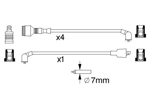 Handler.Part Ignition cable kit Bosch 0986357014 1