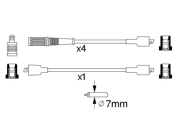 Handler.Part Ignition cable kit Bosch 0986357084 1