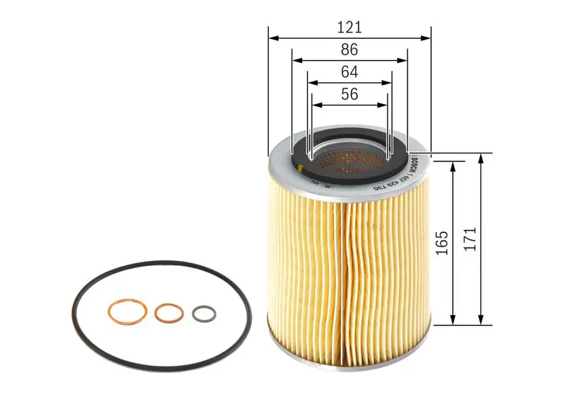 Handler.Part Oil filter Bosch 1457429735 5