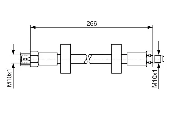 Handler.Part Brake hose Bosch 1987476337 1