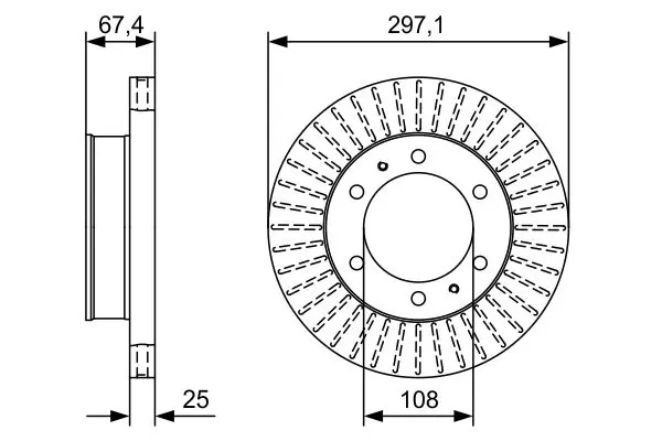 Handler.Part Brake disc Bosch 0986479A96 5