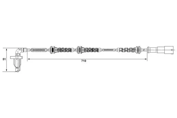 Handler.Part Sensor, wheel speed Bosch 0265008327 1