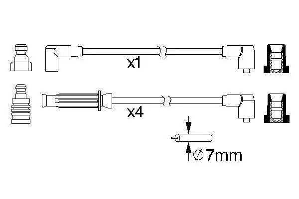 Handler.Part Ignition cable kit Bosch 0986357217 1