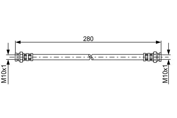 Handler.Part Brake hose Bosch 1987476985 1