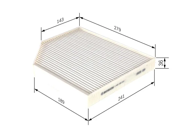 Handler.Part Filter, interior air Bosch 1987435016 5