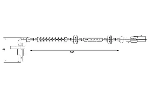 Handler.Part Sensor, wheel speed Bosch 0265008294 1