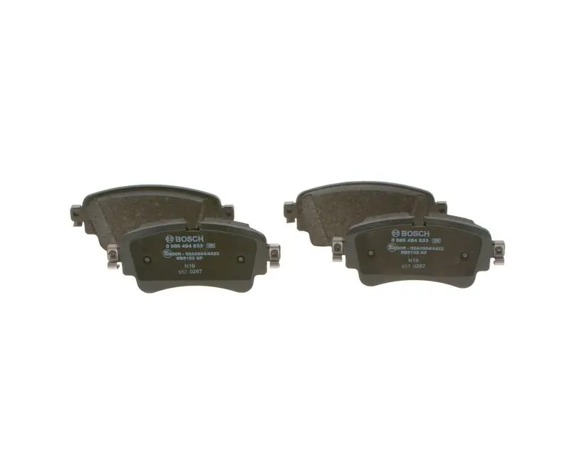 Handler.Part Brake pad set, disc brake Bosch 0986494833 1