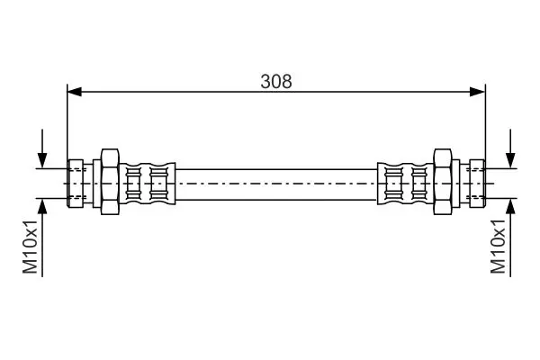 Handler.Part Brake hose Bosch 1987476964 5