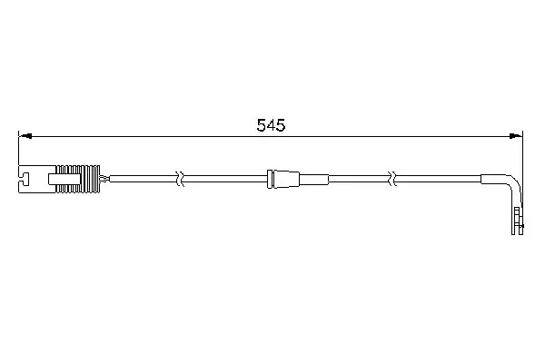 Handler.Part Warning contact, brake pad wear Bosch 1987474940 5