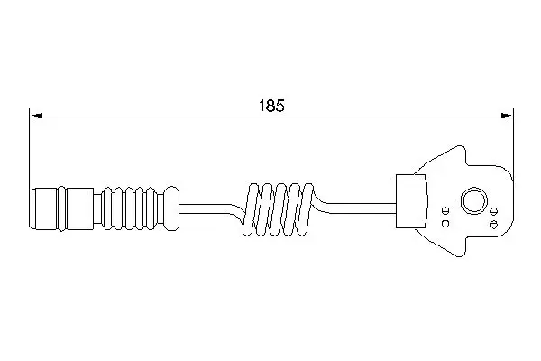 Handler.Part Warning contact, brake pad wear Bosch 1987474963 5